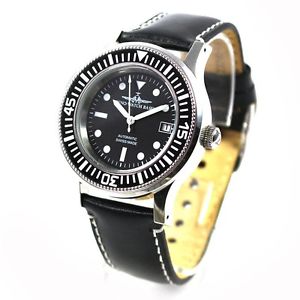 Zeno Montre Basel Fabriqué En Suisse Automatique Homme Bracelet cuir AS 2063