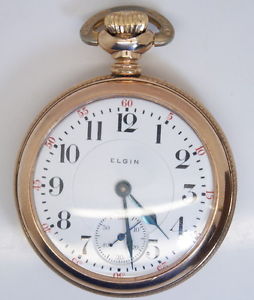 1899 ELGIN "VERITAS" 21J 14K GOLD 18s RR POCKET WATCH