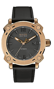 Bulova Accu Swiss Percheron Men's Automatic Watch with Black Dial Analogue Displ