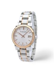 Watch Burberry Burberry Women's BU9105 Large Check Two Tone Stainless Steel Brac