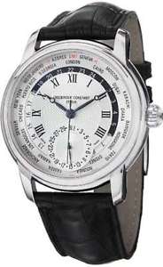 FreeShipping Pre-owned Frederique Constant World Timer Analog Display FC718MC4H6