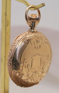 Antique 1866-1869 AMERICAN WALTHAM 14K Yellow Gold 18size 7Jewel Pocket Watch