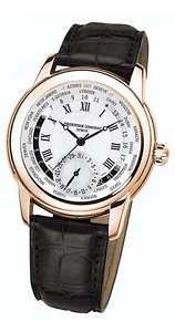 Free Shipping Pre-owned Frederique Constant Manufacture World Timer FC-718MC4H4