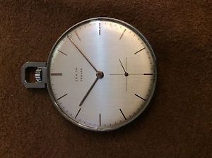 Zenit turler Steel Art Deco pocket watch