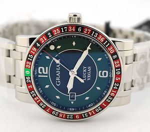 Graham Silverstone Automatic GMT Lucky Vegas Roulette Watch 2TZAS.B09A