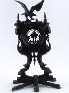 um 1880: seltener Taschenuhrenständer Taschenuhr Halter Eisen Kasli Rußland