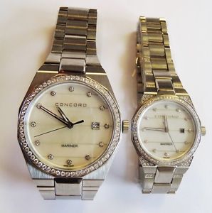 Watch Concord Mariner Mens and Womens Watch Set NEW