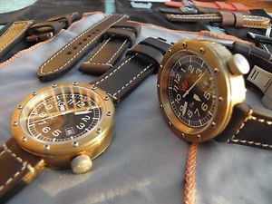 watch bronze brass gold Berkbinder & Brown T46 Tool time piece jewelry diver ss