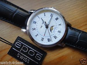 EPOS Emotion Mechanical self-winding moon Moonphase date-pointer 3391 see-thru