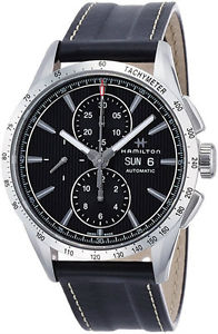 Hamilton Broadway Chronograph Anthracite Leather Automatic Men Watch H43516731