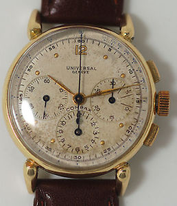 14K Universal Compax - Chrono - Fancy Lugs