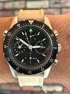 Very Rare Ollech & Wajs Split Second Double Chronograph- Swiss ETA 7750 - N.O.S-