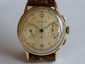 ZENITH-CRONO-CAL.156-RUOTA A COLONNE-ORO 18 KT(0,750)-ANSE FISSE-OVERSIZE(37 MM)