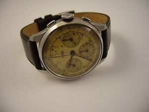 HUGEX MILITARY CHRONOGRAPH  Raro