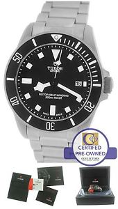 2016 MINT Men's Tudor Pelagos Black Titanium 42mm 25500 TN Dive Date Watch
