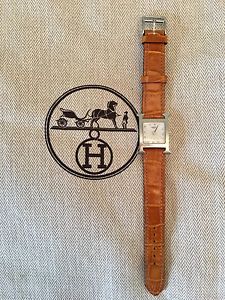 Hermes Heure H PM Original Dial with Croco Strap