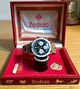 Zodiac Sea Chron Valjoux 72 Excellent Condition
