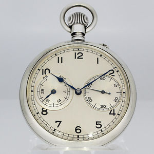 A. LANGE & SÖHNE BEOBACHTUNGSUHR II. WELTKRIEG SILBER UHR ZERTIFIKAT WW II