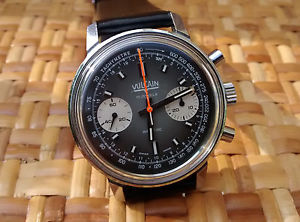 Vulcain Vintage Chronograph, Reverse Panda Dial, Valjoux 7733