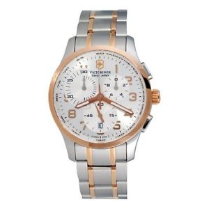 Victorinox 241299 Mens Silver Dial Quartz Watch with Stainless Steel Strap