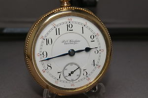 1893 ILLINOIS "RAILROADER" (2-STARS, TU-TONE) POCKET WATCH 17J, 14KT.18s CASE