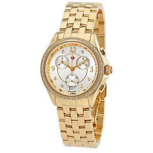 MICHELE WOMEN'S GOLD TONE STEEL BRACELET SWISS QUARTZ WATCH MWW29B000009
