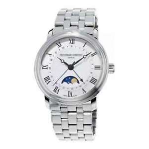 Free Shipping Pre-owned Frederique Constant Mens Classics Moonphase fc330mc4p6b