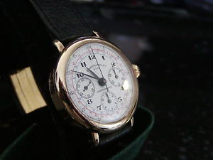 Classic Eberhard 3 Register Chrono, manual, Gold over Silver, 360008
