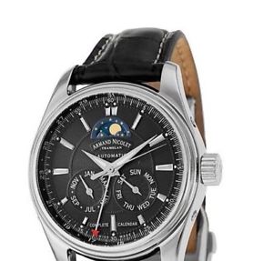 Armand Nicolet Men's 9642B-2-NR-P974NR2 M02 Calendar Leather Watch