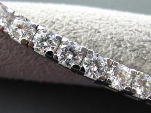 ESTATE LARGE 10.50CT DIAMOND 14KT WHITE GOLD TENNIS BRACELET SIMPLY AMAZING 2540