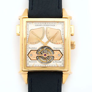 Girard Perregaux Rose Gold Vintage 1945 Tourbillon Sonnerie Watch