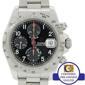 MINT Tudor Tiger Prince Date Chronograph Stainless Steel 40mm Sport Watch 79280P