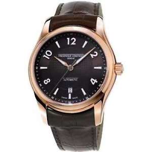 Free Shipping Pre-owned Frederique Constant Runabout 43mm Brown Automatic Watch