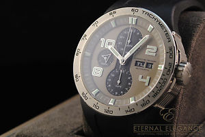 BNIB Porsche Design Flat Six P'6340 SS, Rubber Strap, Auto Chronograph, Day/Date