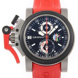 Free Shipping Pre-owned GRAHAM Chronofighter Oversize Referee TI Limited 250