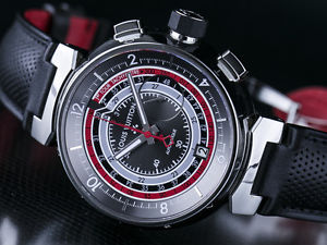 Free Shipping Pre-owned LOUIS VUITTON Tambour Chrono Voyage Limited Edition 888