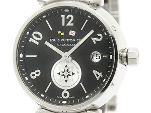 Polished LOUIS VUITTON Tambour Vuitton Cup Steel Automatic Watch Q113T BF108605