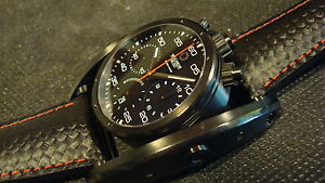 Meccaniche Veloci Crono Driver W130K257 7750 Valjoux Black Titanium Case & Frame