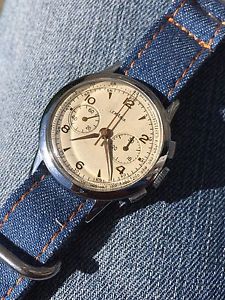 Vintage Lemania Chronograph Mens Watch