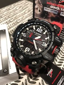 Casio G Shock Mudmaster Rescue Red Triple Sensor Watch GWG-1000RD-4A GWG-1000