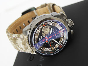 Free Shipping Pre-owned BOMBERG BOLT-68 Camouflage Quartz Limited Edition 500