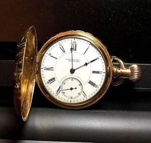 14 K - E HOWARD & CO "N SIZE" 3/4 PLATE SERIES IX  Double Hunter case: