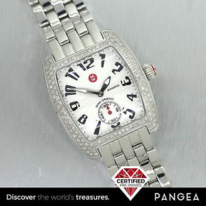 Michele Mini Urban Stainless Steel Diamond Bezel Quartz Watch MW02A01A2001