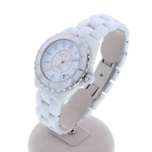 Free Shipping Pre-owned CHANEL J12 Blue Light 38mm H3827 Limited Edition 2000