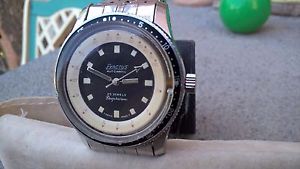 Vintage Diver Exactus Deepswim Acciaio con profondimetro Rare Rare