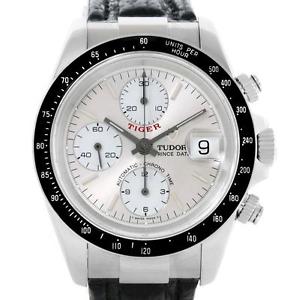 Tudor Tiger Prince Date Silver Dial Stainless Steel Watch 79260