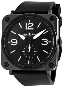 BELL & ROSS Aviation BRS Black Ceramic Quartz Gents Watch - RRP £1850 - NEW