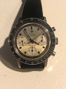 Vintage Ultra RARE Zodiac Zodia-Chron Hermetic Chronograph Valjoux 72 watch!!!