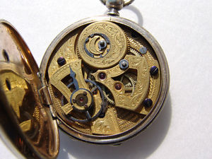 Antique Silver Chinese Dulpex Pocket Watch