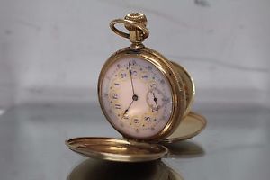 Antique Waltham Riverside 14kt Yellow Gold 16j - Rare Dial in Full Case - Pink!